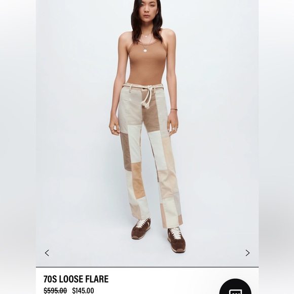 RE/DONE upcycled corduroy patchwork pants - made from vintage fabrics - Picture 5 of 5